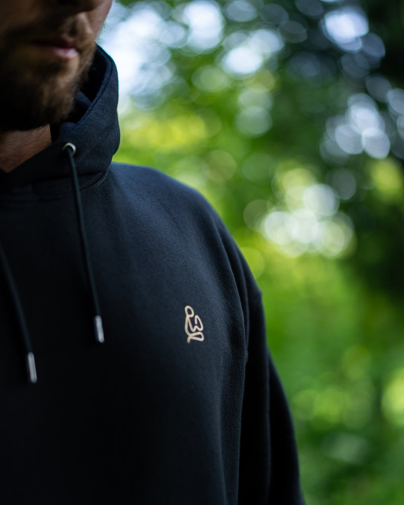 Baby Whale Hoody | Black
