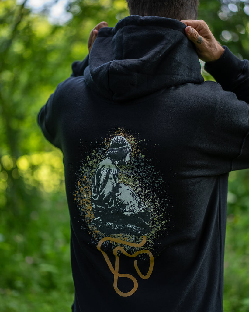 Baby Whale Hoody | Black
